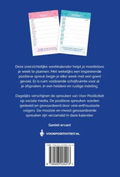 Weekkalender positieve spreuken 2027
