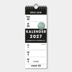 Weekkalender Smal D1 2027