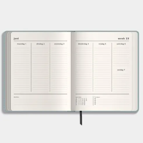 Weekplanner 2026-2027 ±A4 Lederlook