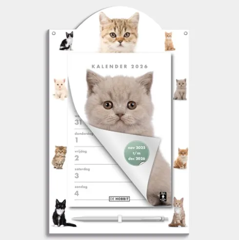 Weekscheurkalender Katten 2026