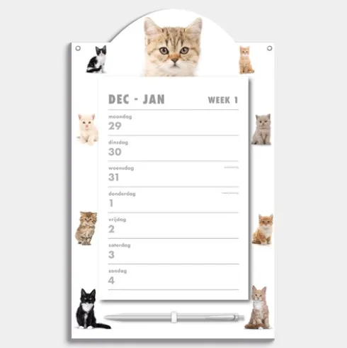 Weekscheurkalender Katten 2026