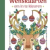 Wenskaarten om in te kleuren - Merry Christmas