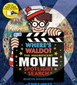 Where's Waldo? the Magnificent Movie Spotlight Search: (A Hidden Object Search-And-Find Puzzle Book with a Magic Flashlight to Reveal the Picture - A