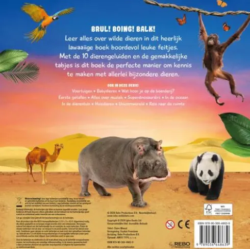 Wilde dieren - 10-geluidenboek