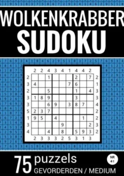 Wolkenkrabber Sudoku - Nr. 41 - 75 Puzzels - Gevorderden / Medium