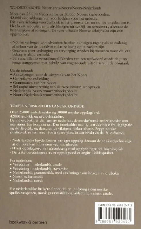 Woordenboek Nederlands-Noors / Noors-Nederlands