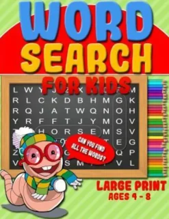 Word Search for Kids: 50 Easy Jumbo Word Search Puzzle Book & Large Print Word Find Puzzles for Kids (Ages 4 - 8)