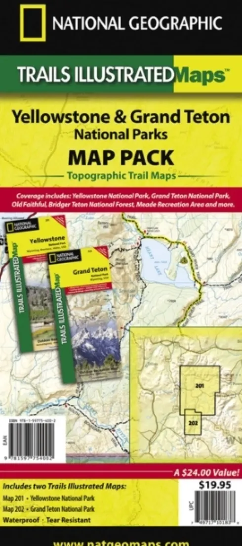Yellowstone/grand Teton National Parks, Map Pack Bundle