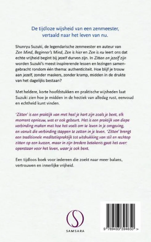 Zitten en jezelf zijn